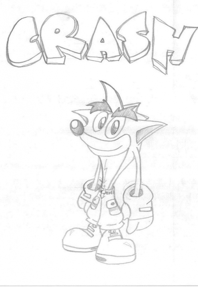 110 Crash Bandicoot Coloring Pages Printable 66