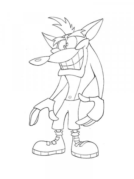 110 Crash Bandicoot Coloring Pages Printable 69