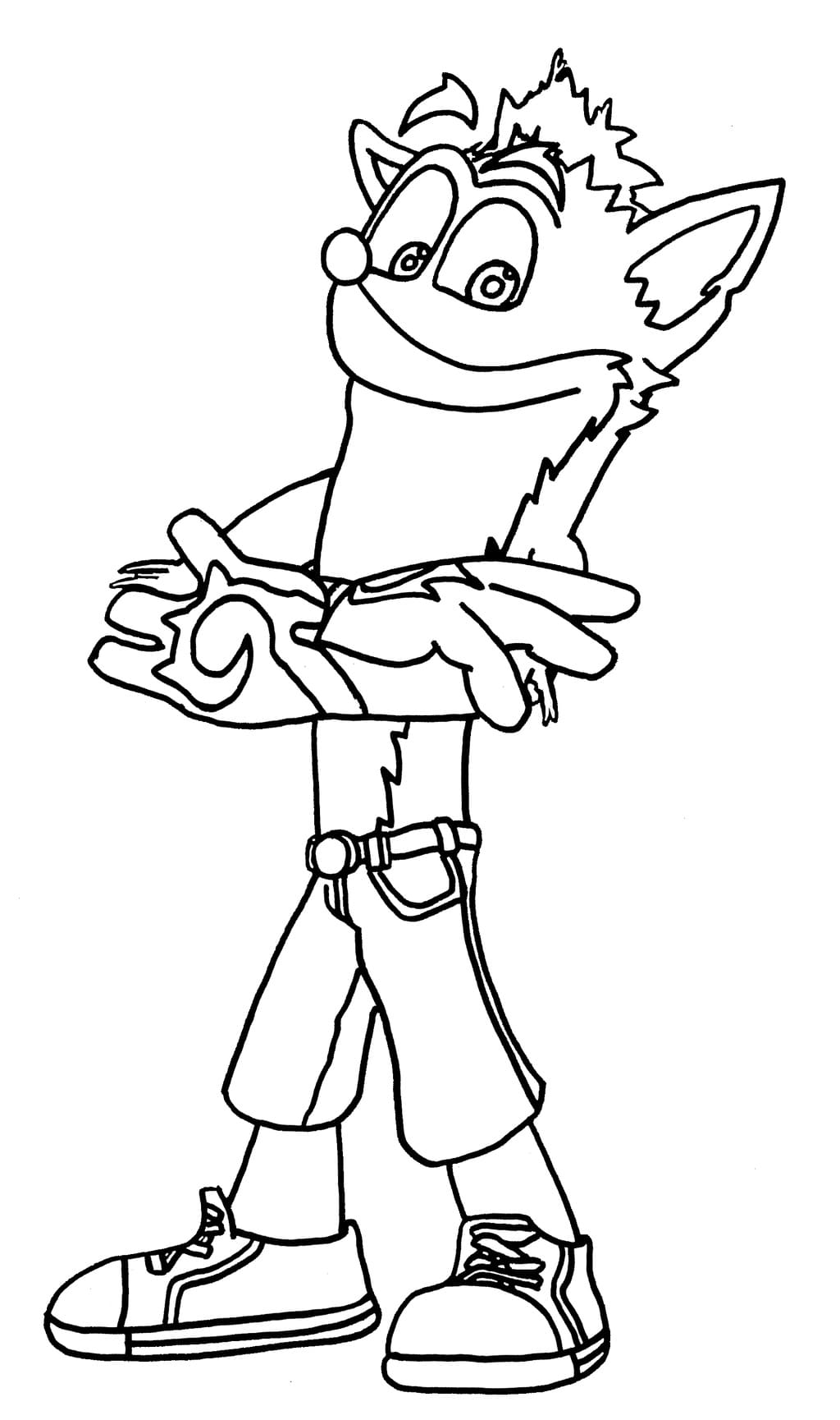 110 Crash Bandicoot Coloring Pages Printable 78