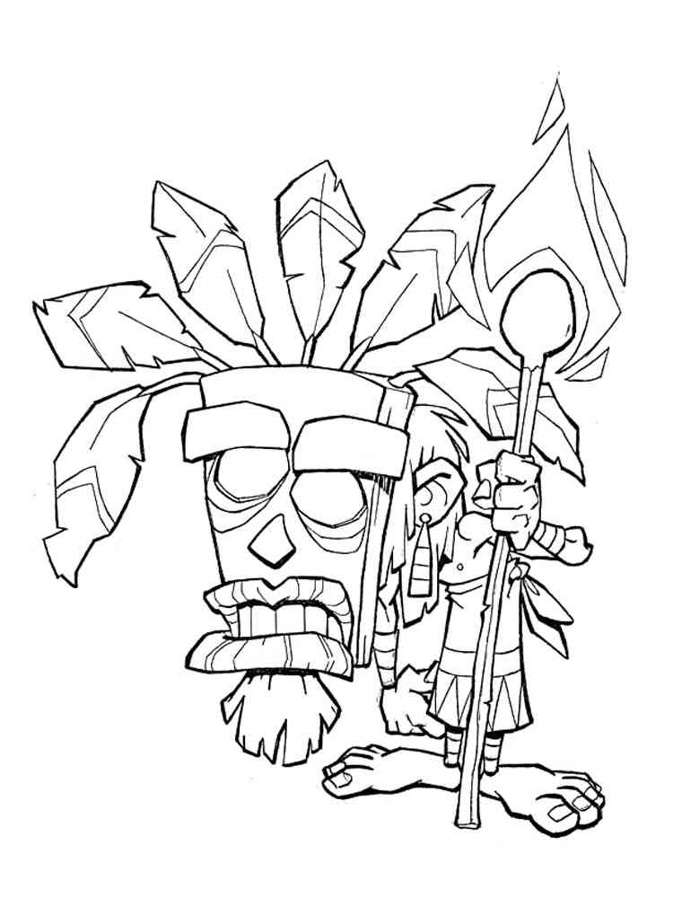 110 Crash Bandicoot Coloring Pages Printable 89