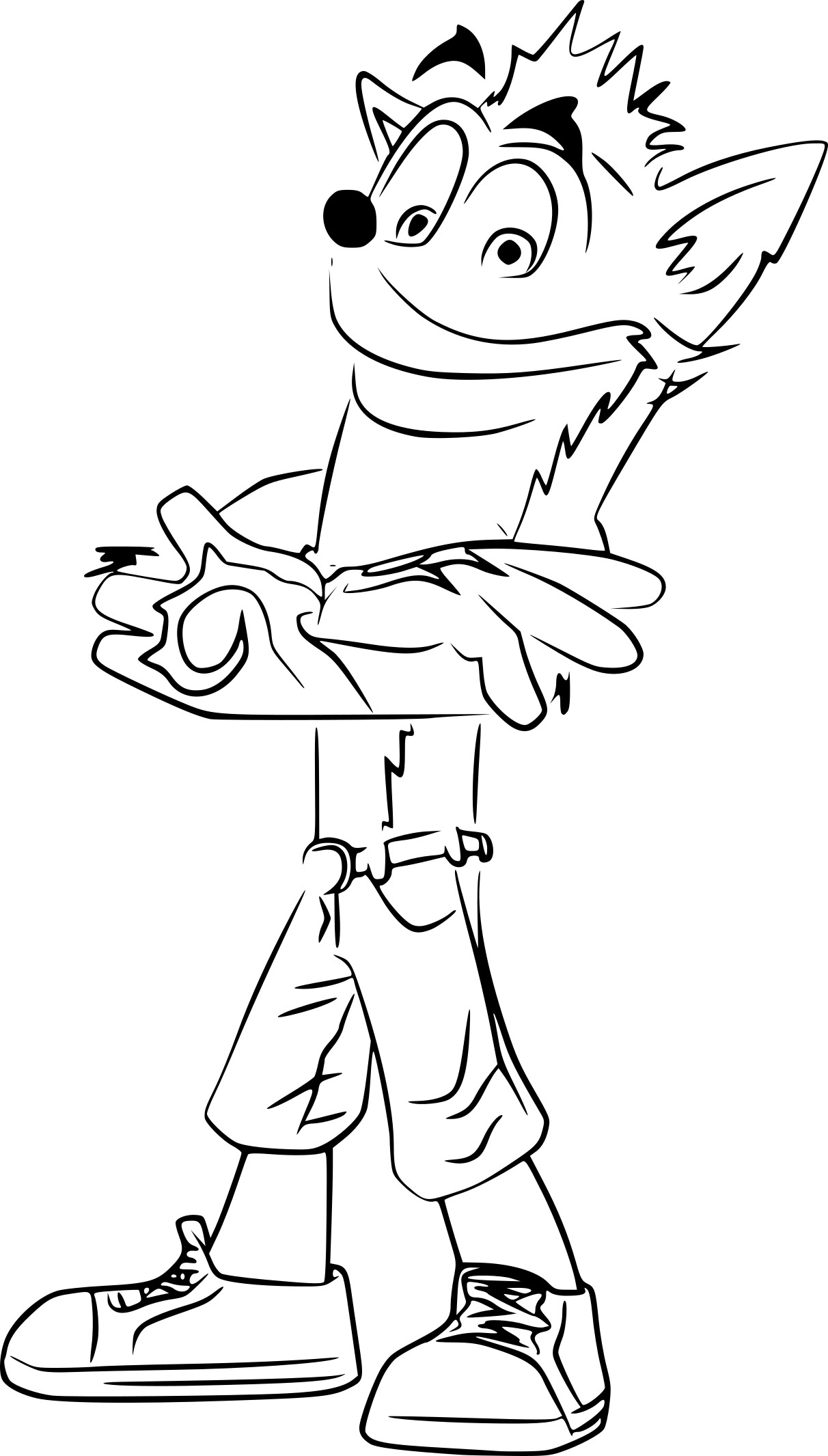 110 Crash Bandicoot Coloring Pages Printable 92