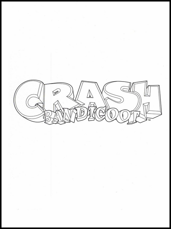 110 Crash Bandicoot Coloring Pages Printable 97