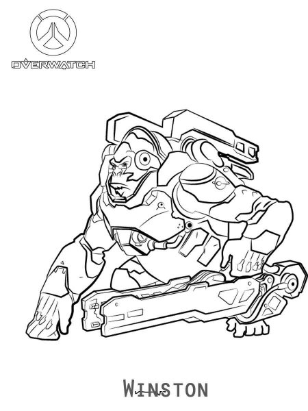 118 Action-Packed Overwatch Coloring Pages Printable 12