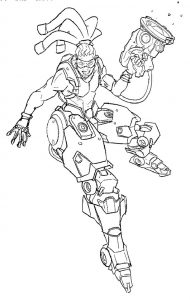 118 Action-Packed Overwatch Coloring Pages Printable 13