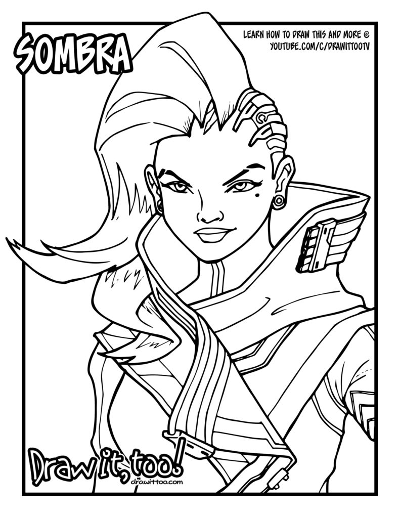 118 Action-Packed Overwatch Coloring Pages Printable 17