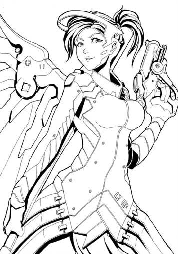 118 Action-Packed Overwatch Coloring Pages Printable 19