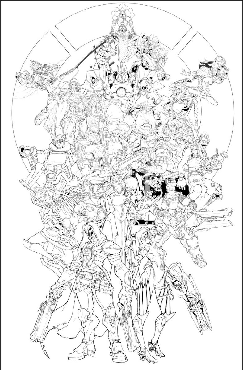 118 Action-Packed Overwatch Coloring Pages Printable 24