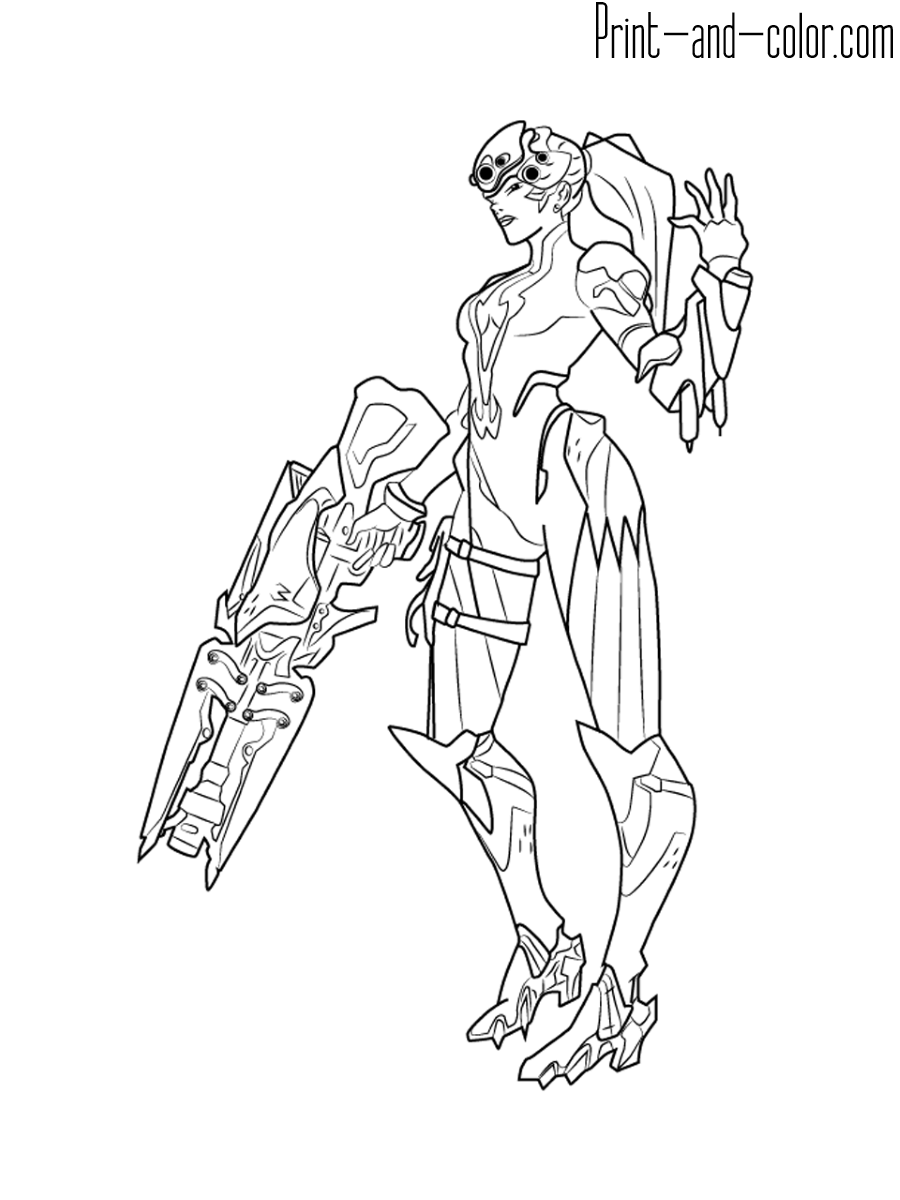 118 Action-Packed Overwatch Coloring Pages Printable 27