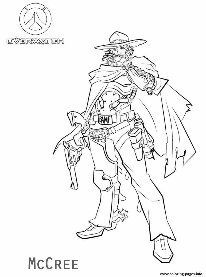 118 Action-Packed Overwatch Coloring Pages Printable 3