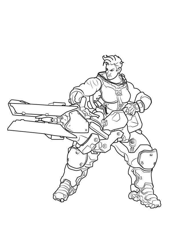 118 Action-Packed Overwatch Coloring Pages Printable 32