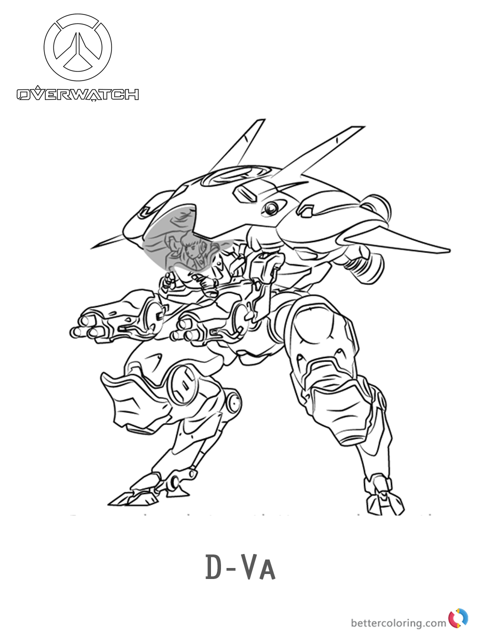 118 Action-Packed Overwatch Coloring Pages Printable 35