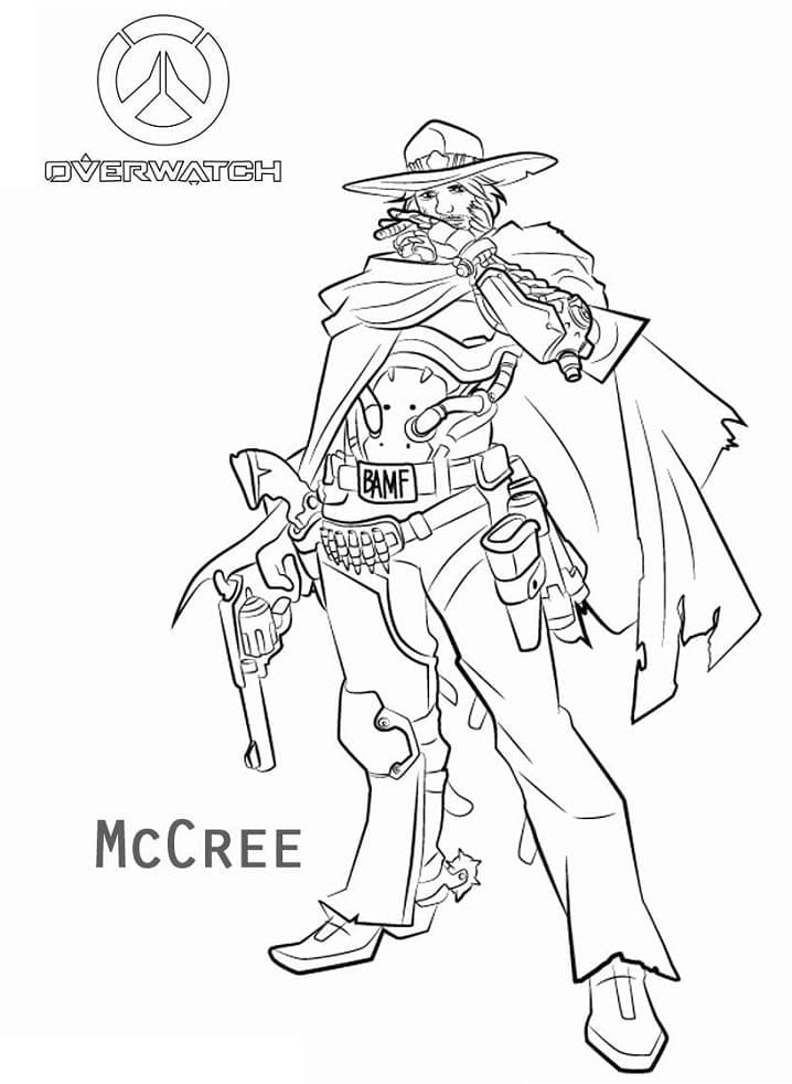 118 Action-Packed Overwatch Coloring Pages Printable 38