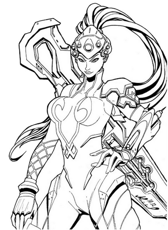 118 Action-Packed Overwatch Coloring Pages Printable 4