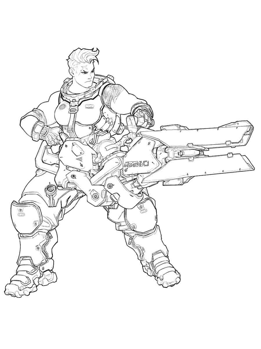 118 Action-Packed Overwatch Coloring Pages Printable 49