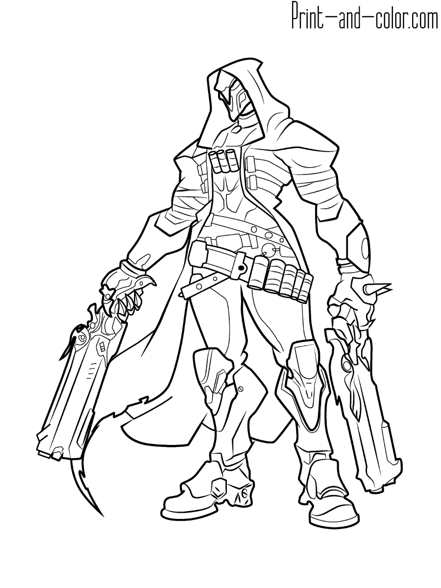 118 Action-Packed Overwatch Coloring Pages Printable 52