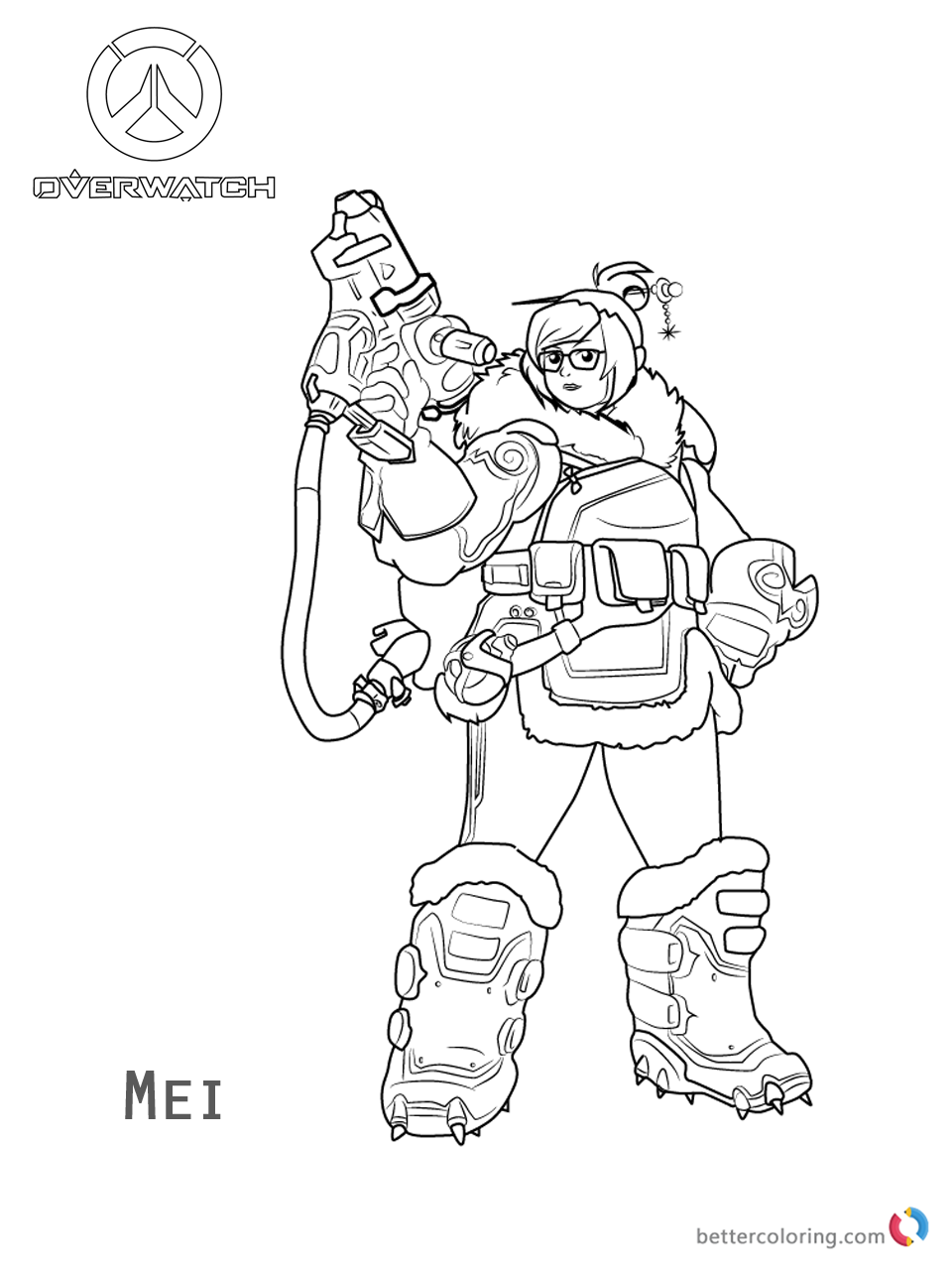 118 Action-Packed Overwatch Coloring Pages Printable 54