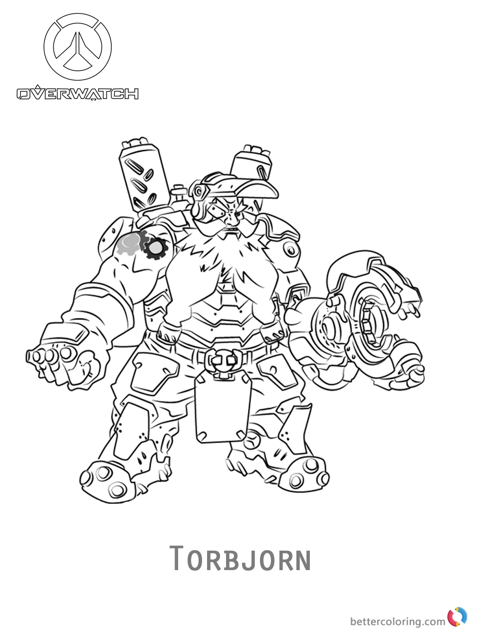 118 Action-Packed Overwatch Coloring Pages Printable 61