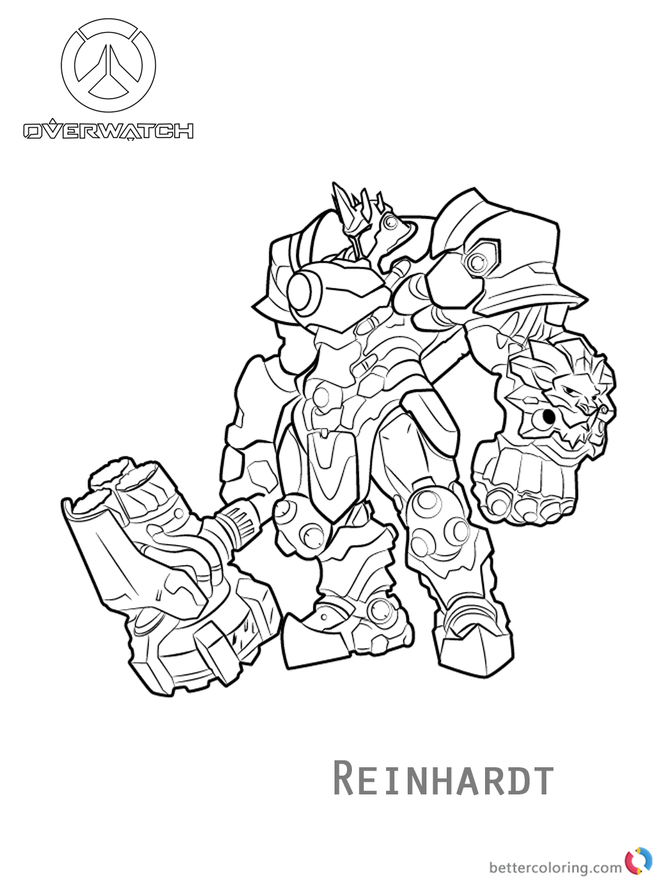 118 Action-Packed Overwatch Coloring Pages Printable 81