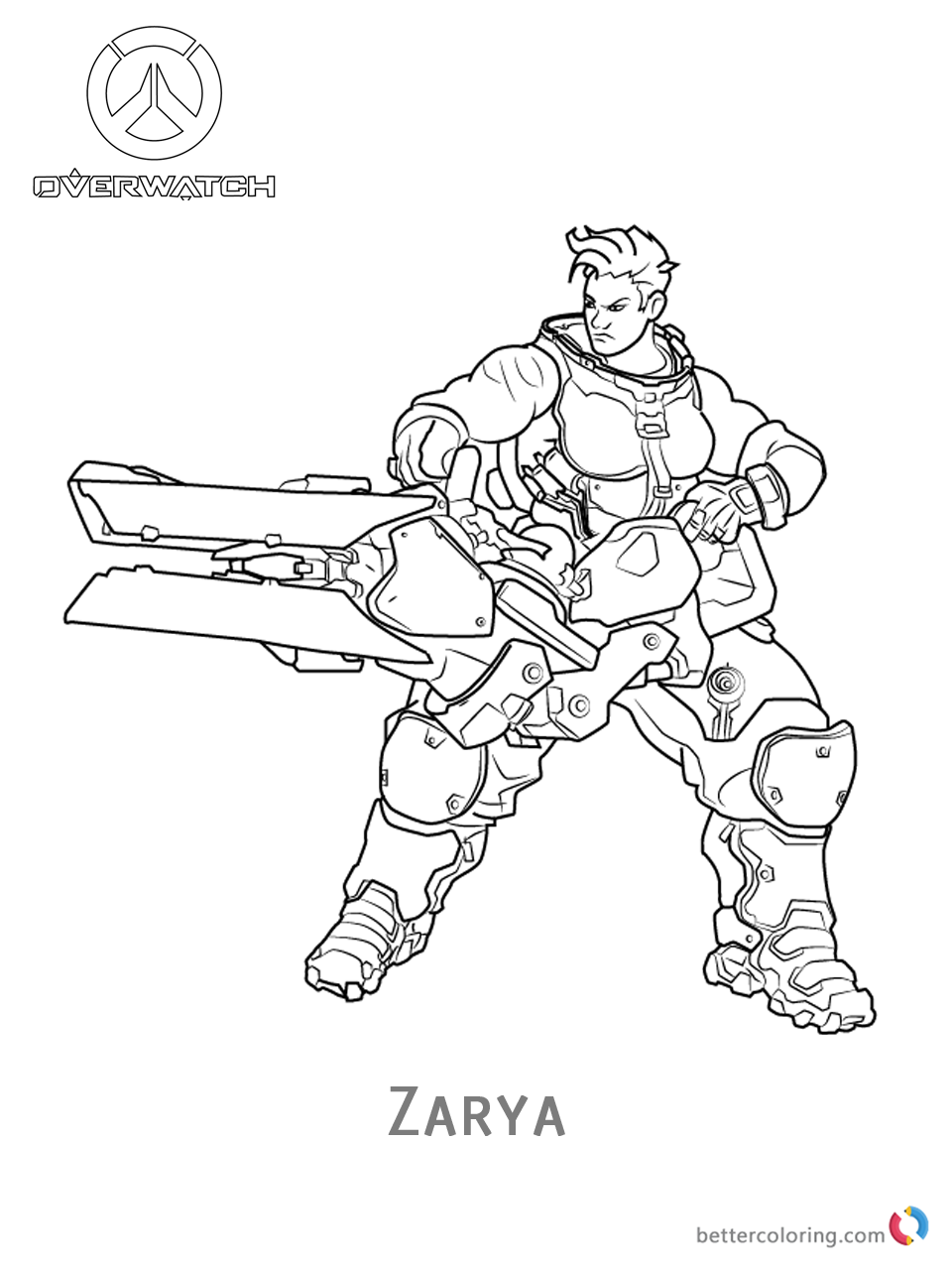 118 Action-Packed Overwatch Coloring Pages Printable 96