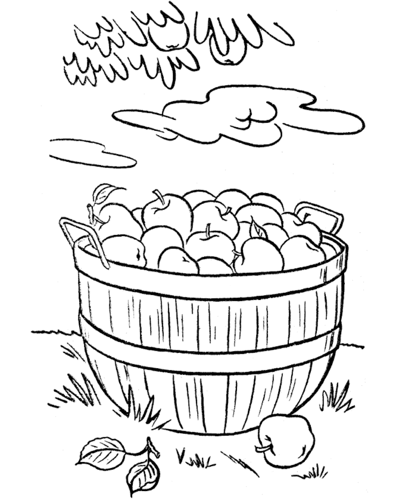 26 Juicy Apple Coloring Pages Printable 11