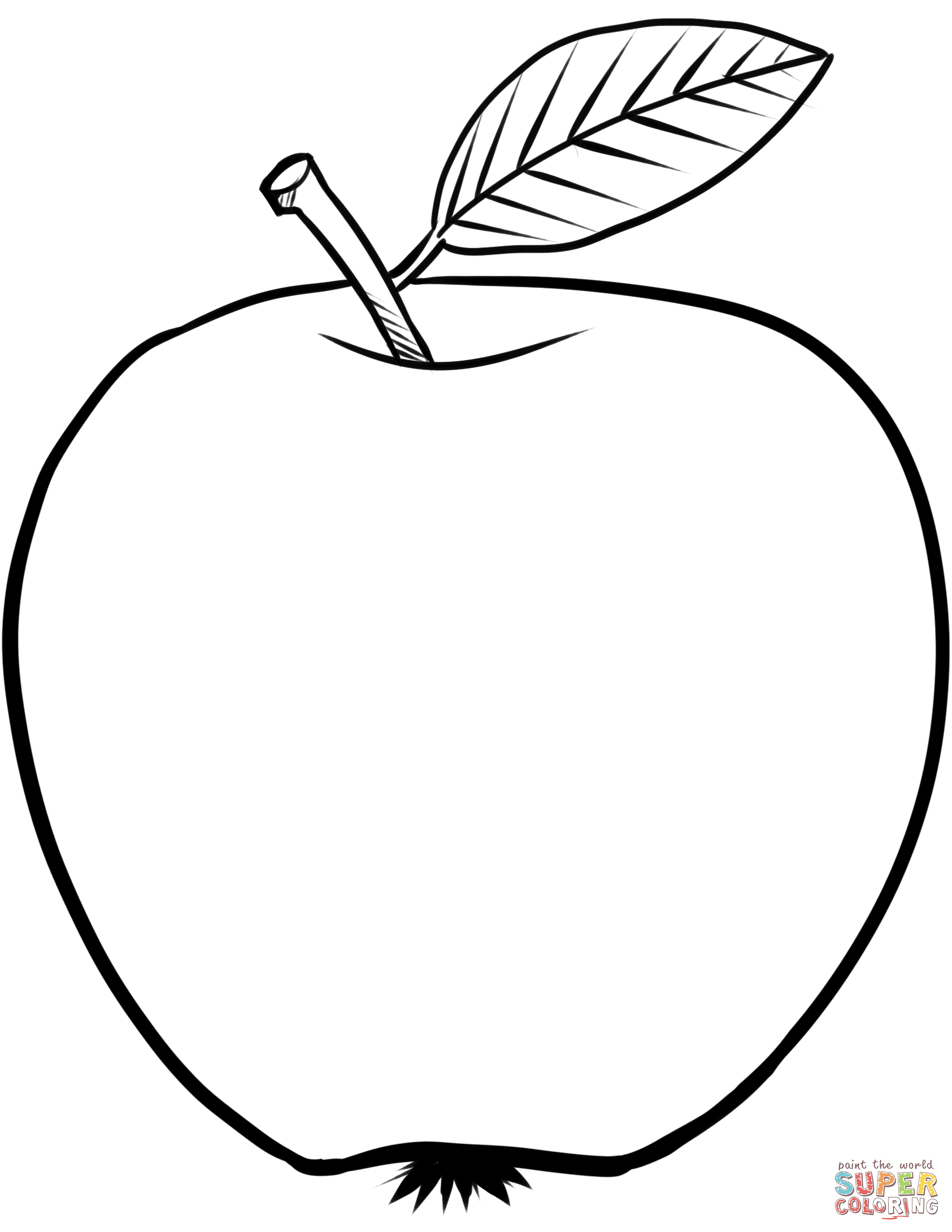 26 Juicy Apple Coloring Pages Printable 16