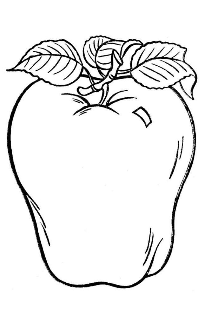 26 Juicy Apple Coloring Pages Printable 20