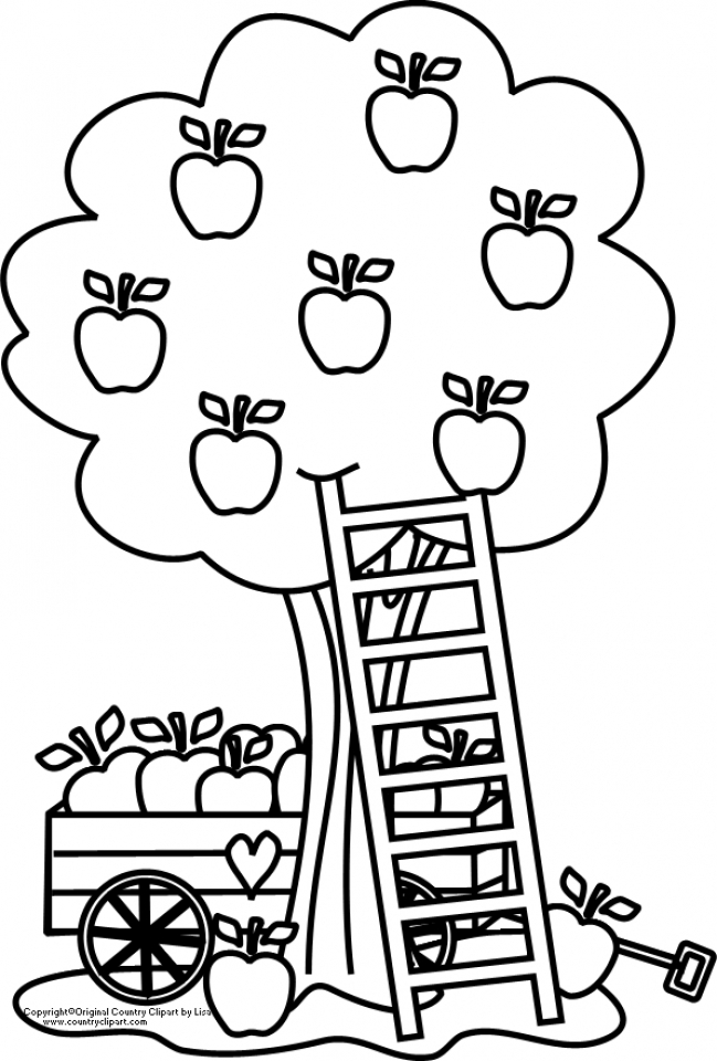 26 Juicy Apple Coloring Pages Printable 28