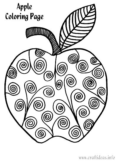 26 Juicy Apple Coloring Pages Printable 3