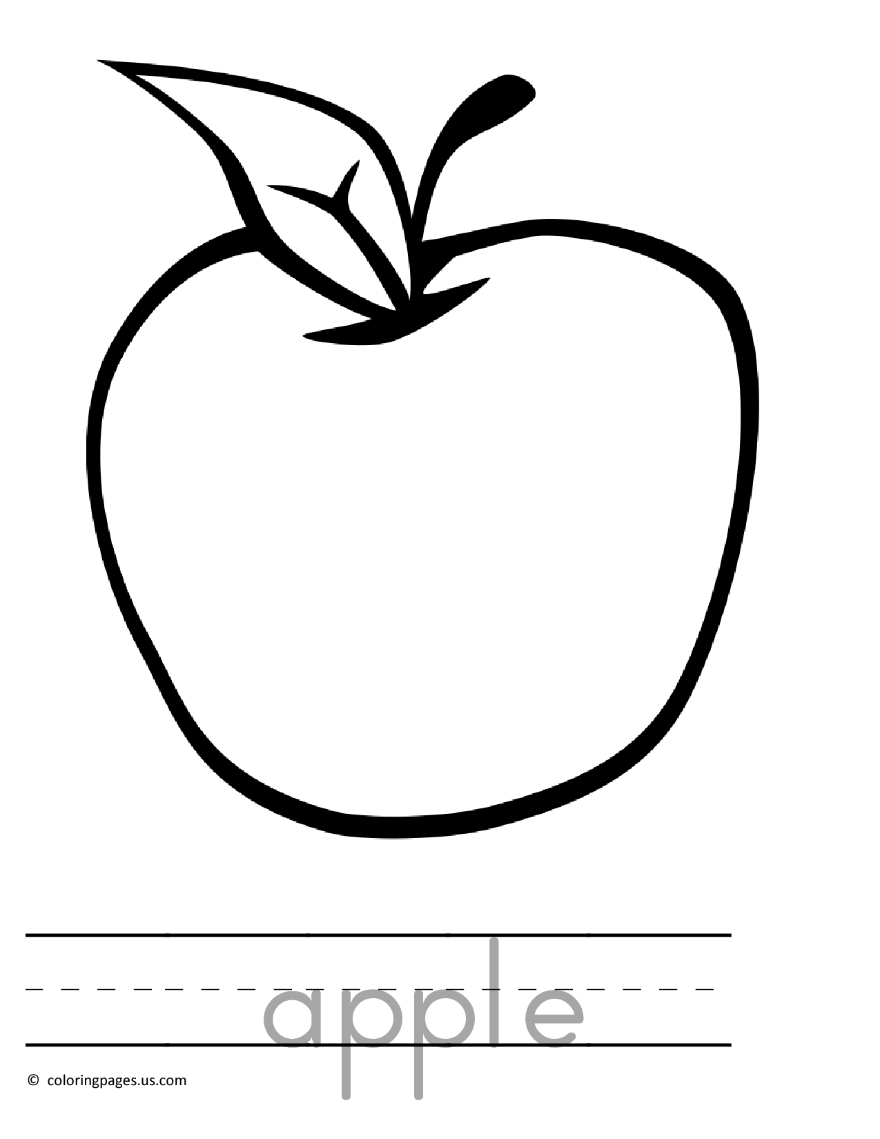 26 Juicy Apple Coloring Pages Printable 4