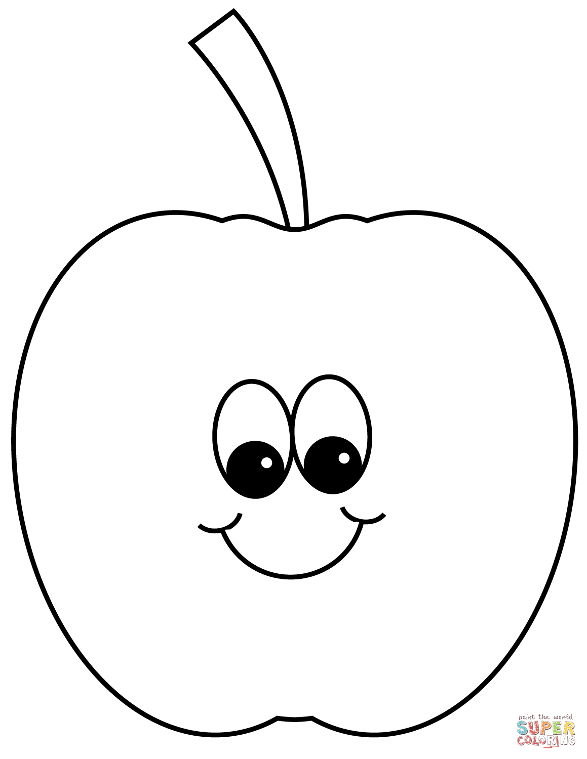 26 Juicy Apple Coloring Pages Printable 6