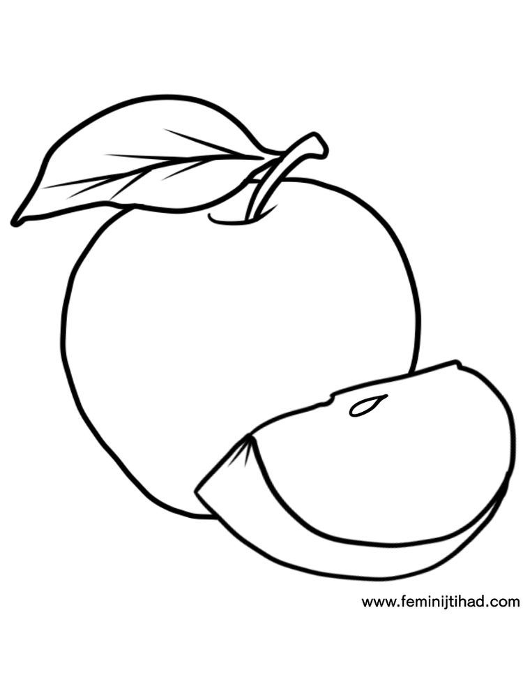 26 Juicy Apple Coloring Pages Printable 9