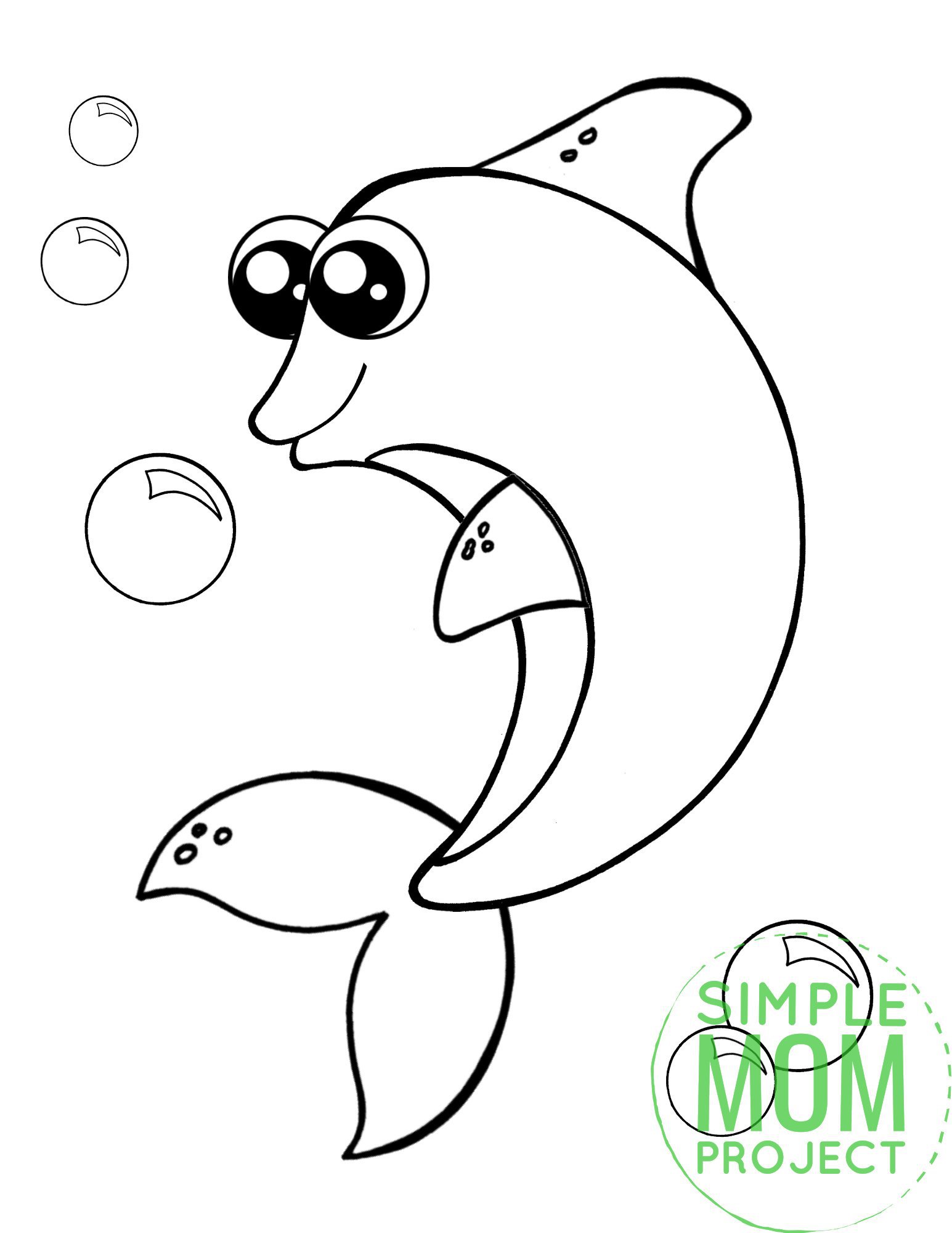 30 Playful Dolphin Coloring Pages Printable 2