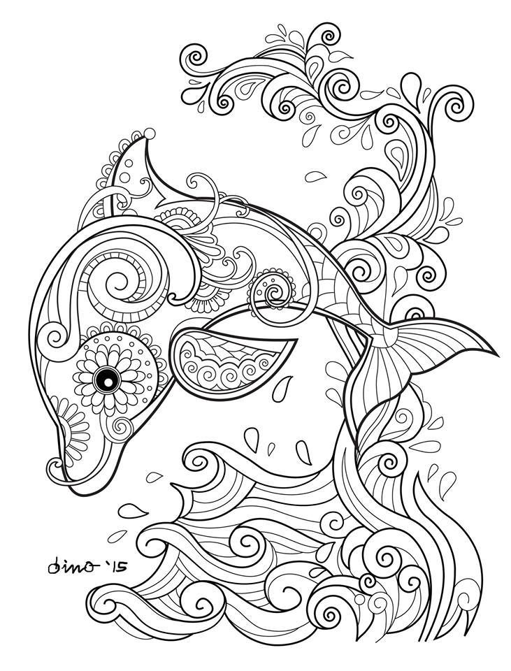 30 Playful Dolphin Coloring Pages Printable 20