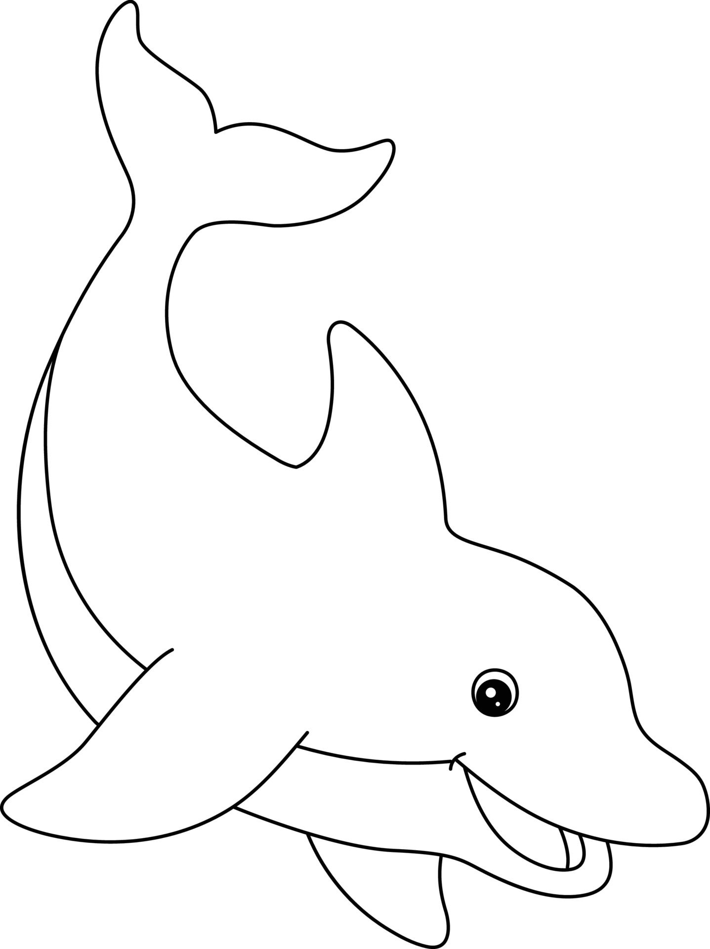 30 Playful Dolphin Coloring Pages Printable 21