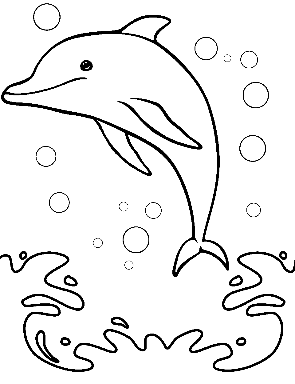 30 Playful Dolphin Coloring Pages Printable 24