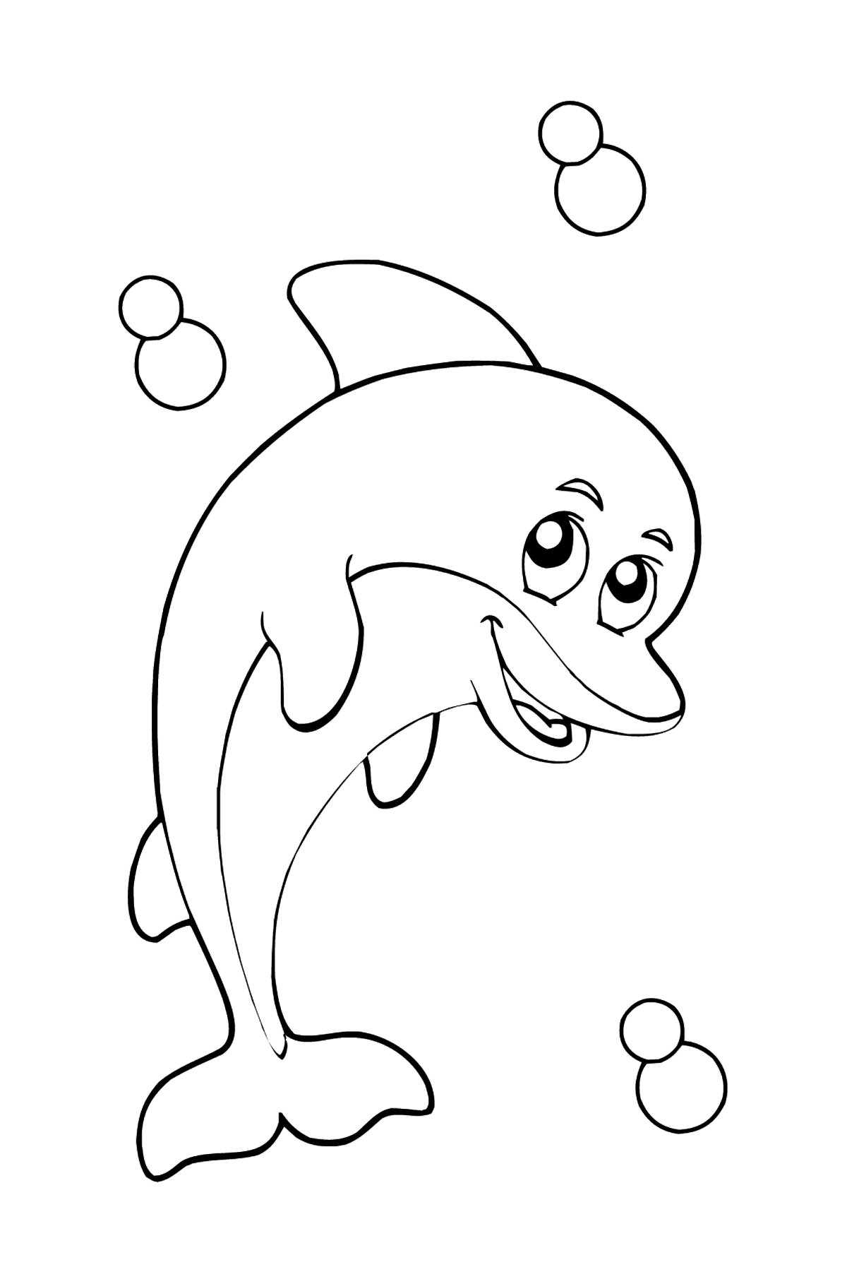 30 Playful Dolphin Coloring Pages Printable 8