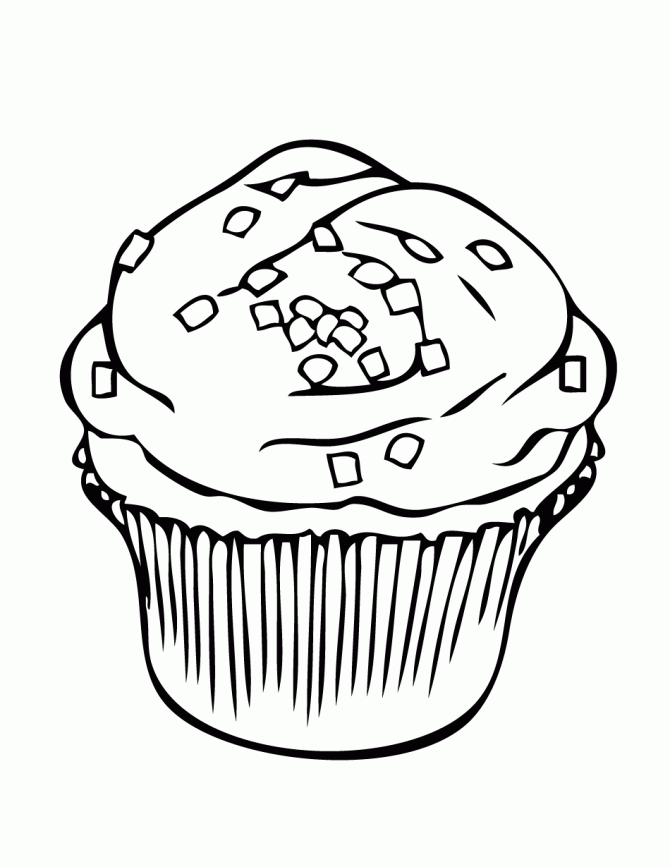 31 Delightful Cupcake Coloring Pages Printable 12