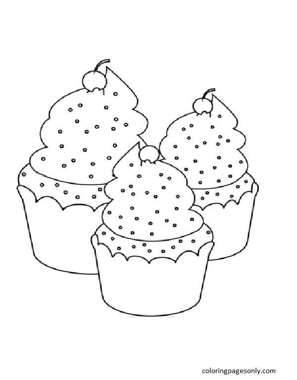 31 Delightful Cupcake Coloring Pages Printable 13