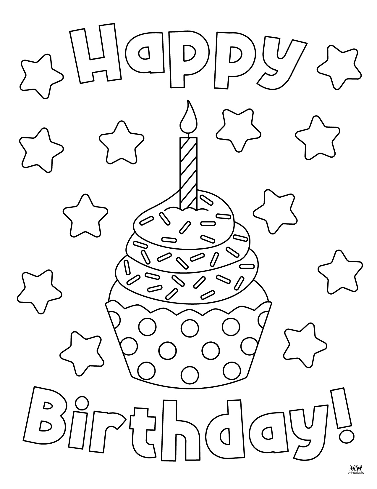 31 Delightful Cupcake Coloring Pages Printable 14