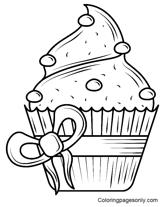 31 Delightful Cupcake Coloring Pages Printable 15