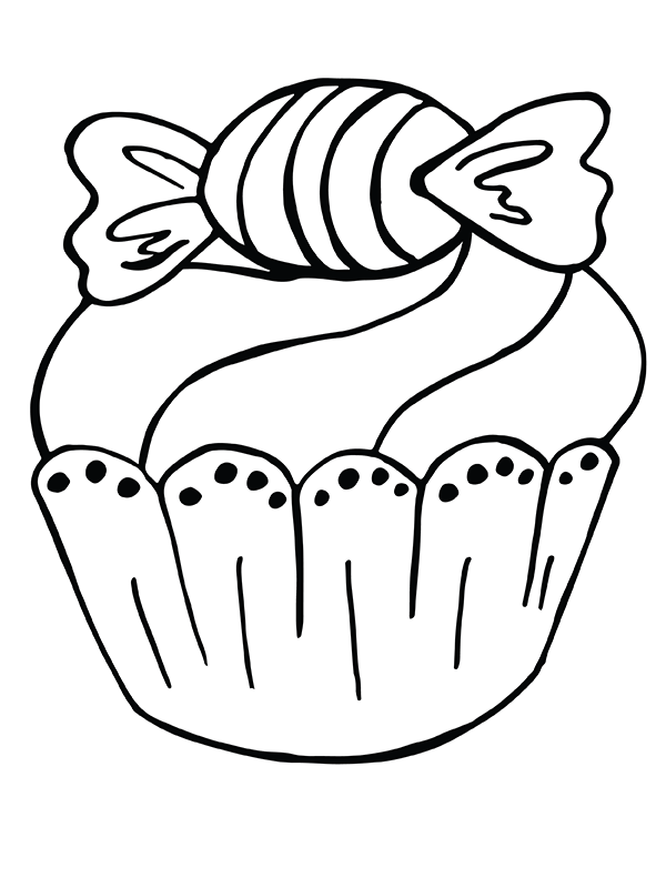 31 Delightful Cupcake Coloring Pages Printable 16