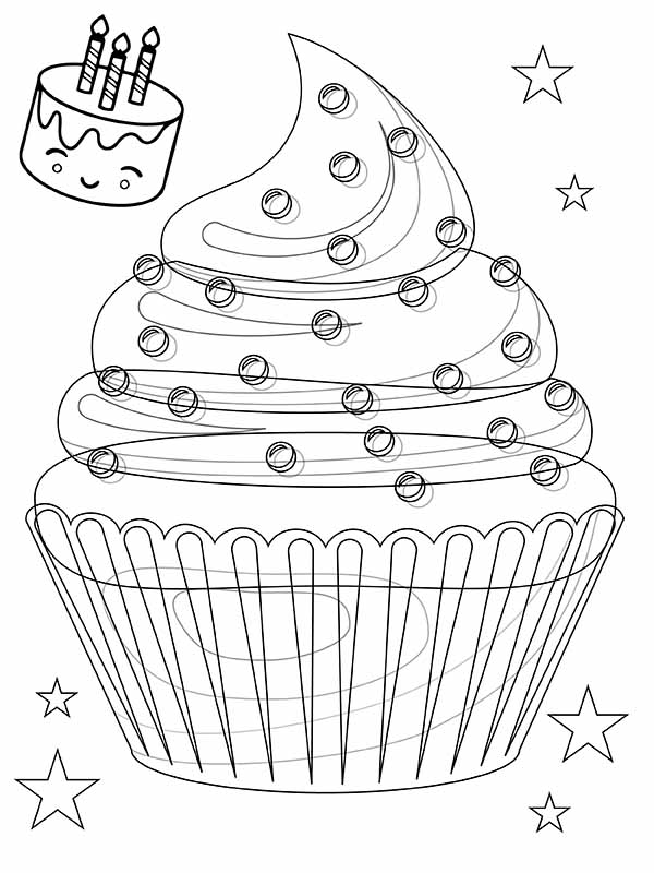 31 Delightful Cupcake Coloring Pages Printable 17