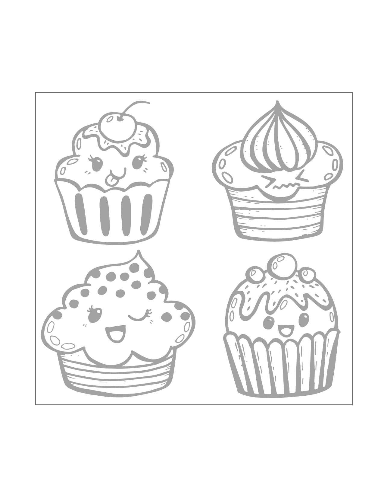 31 Delightful Cupcake Coloring Pages Printable 21