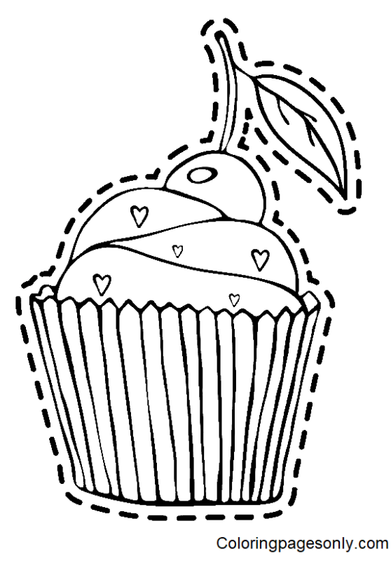 31 Delightful Cupcake Coloring Pages Printable 22