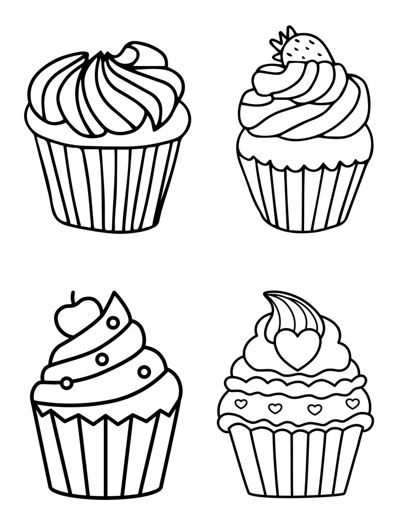 31 Delightful Cupcake Coloring Pages Printable 25