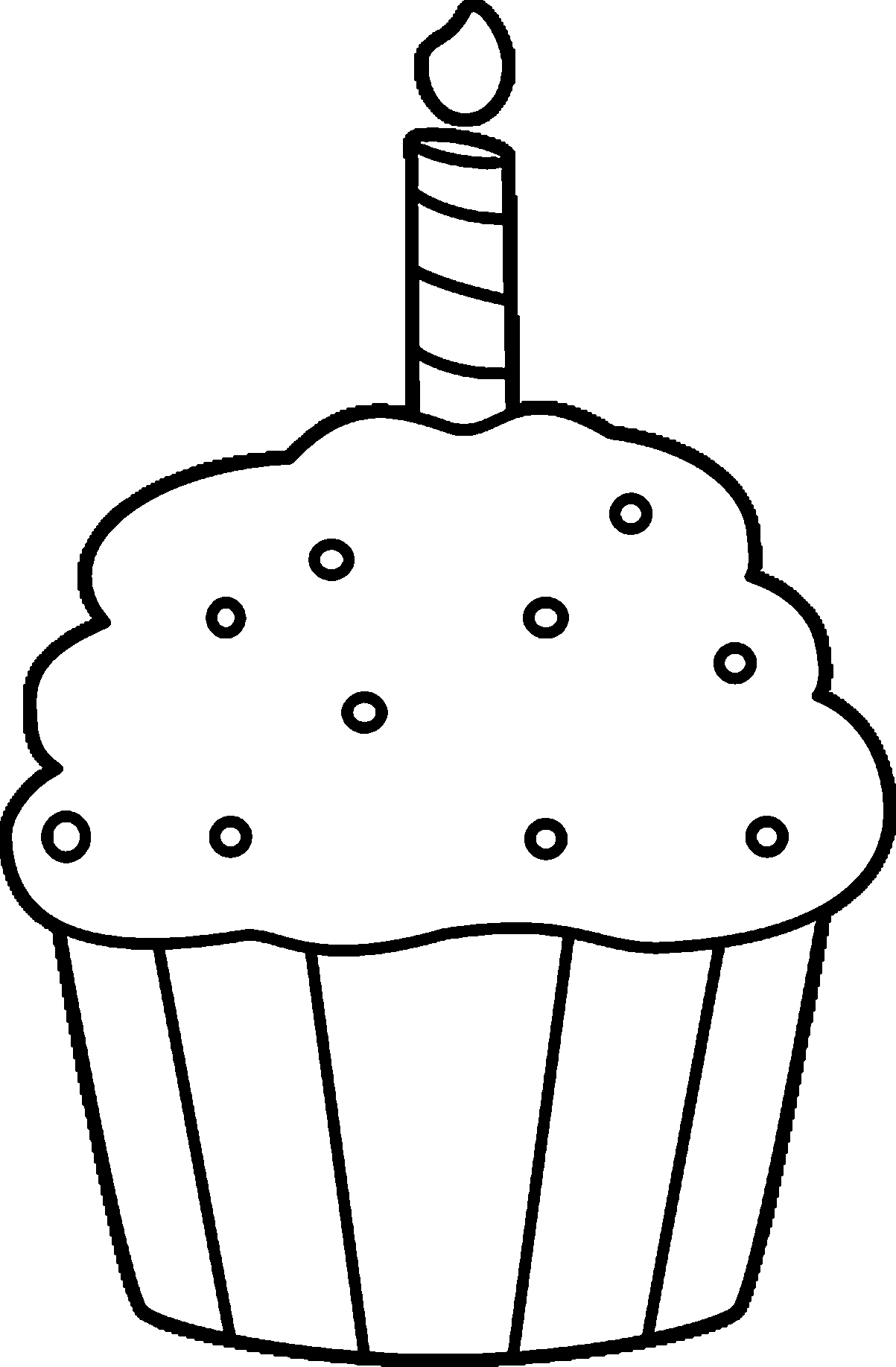 31 Delightful Cupcake Coloring Pages Printable 28