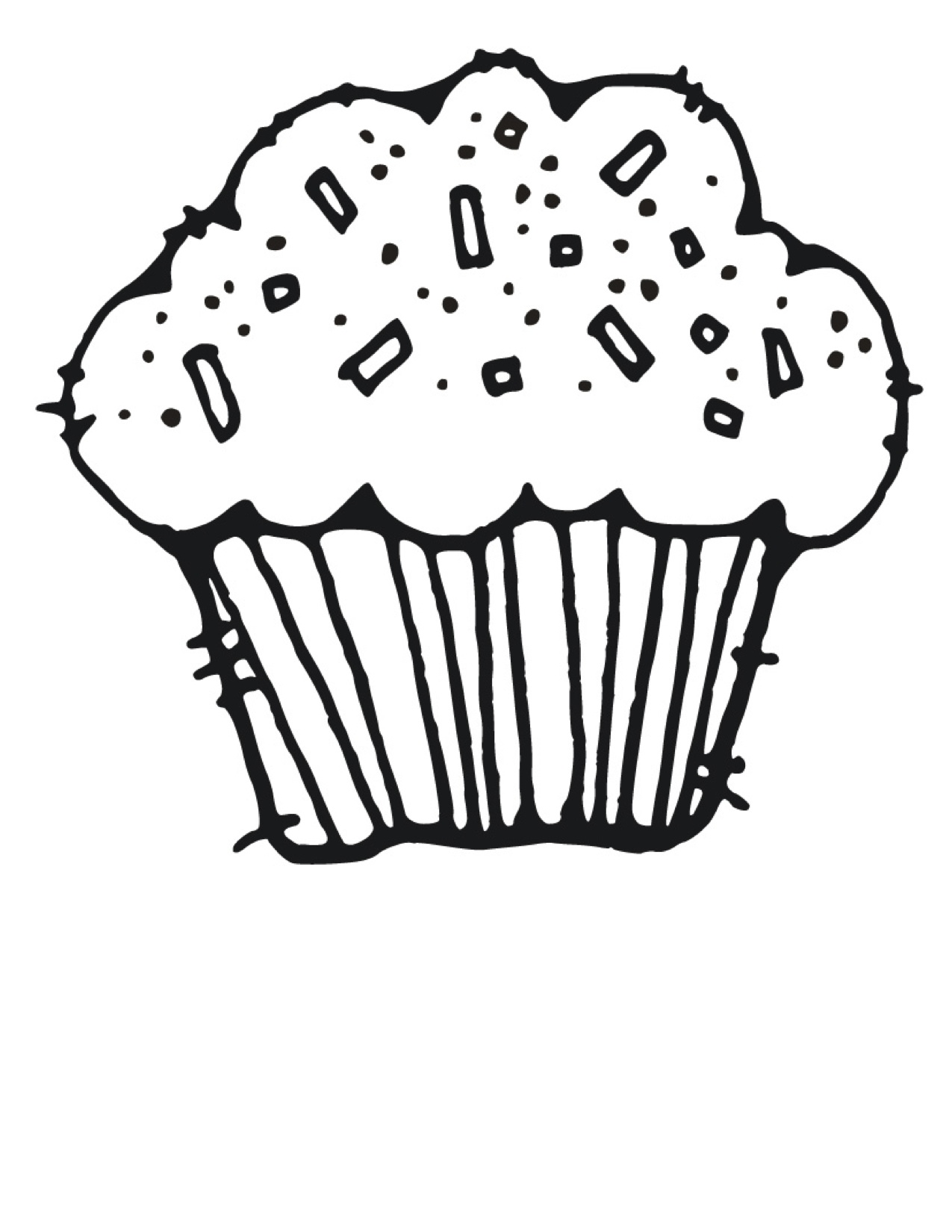 31 Delightful Cupcake Coloring Pages Printable 29