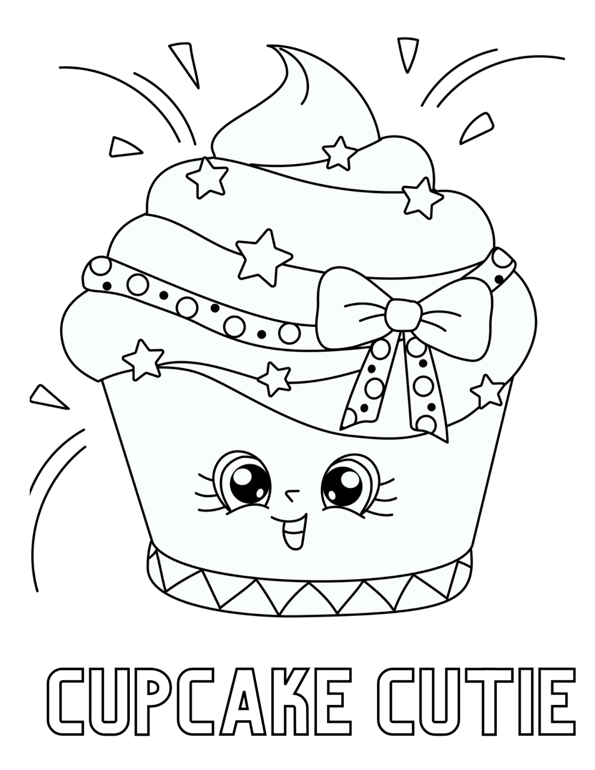 31 Delightful Cupcake Coloring Pages Printable 3