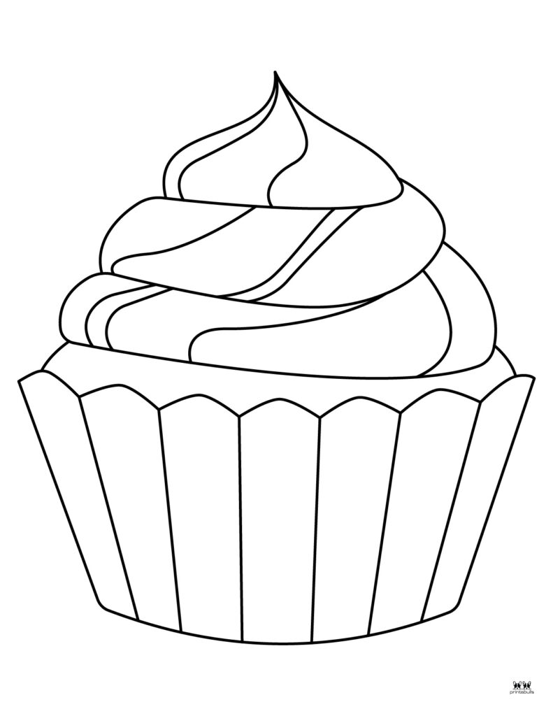 31 Delightful Cupcake Coloring Pages Printable 7