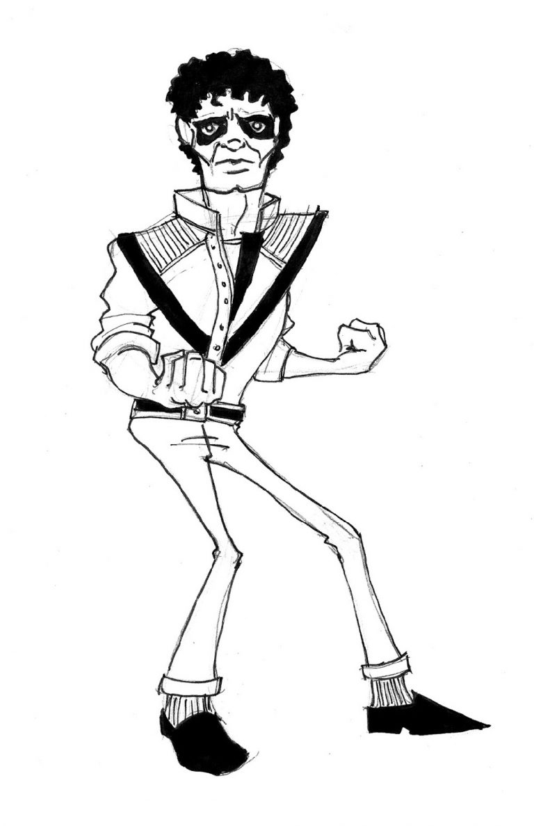 31 Iconic Michael Jackson Coloring Pages Printable 12